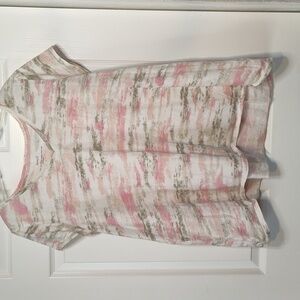 CL3-Pure Jill Elliptical L Vneck Print T-shirt